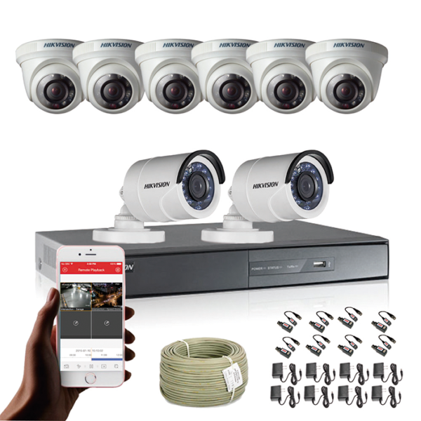 KIT CCTV HIKVISION DVR TURBO 8CH KIT-1