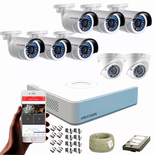 KIT CCTV HIKVISION DVR FULL HD 1080P KIT-6